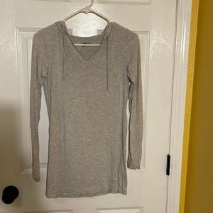 Gap Body Grey hoodie soft thing Hooded long sleeved shirt HMR2